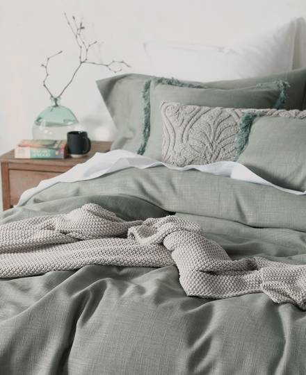 MM Linen - Crozet Bedspread Set - Sage